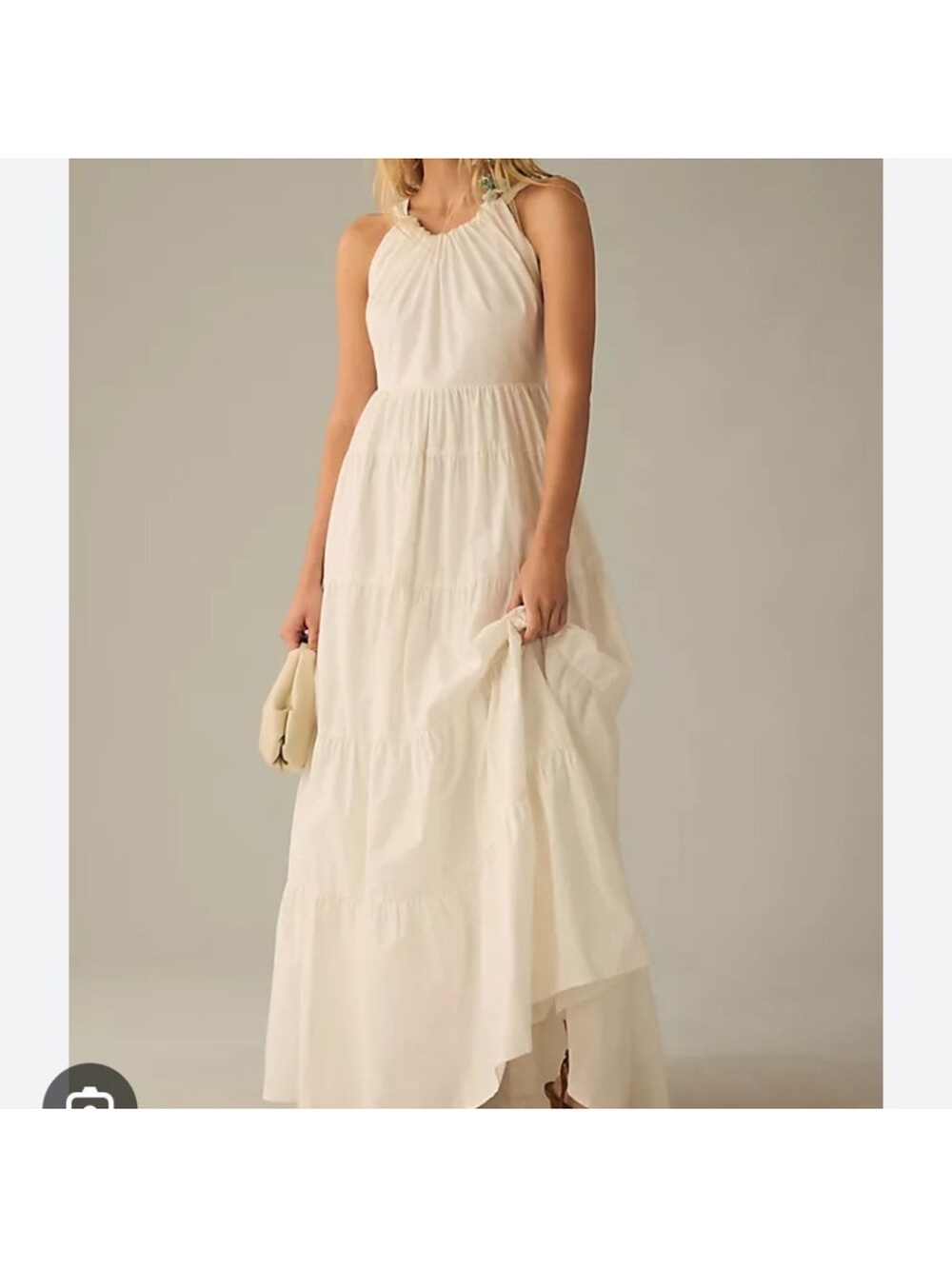 Anthropologie Forever That Girl White Tiered Maxi Sundress - Picture 5 of 8